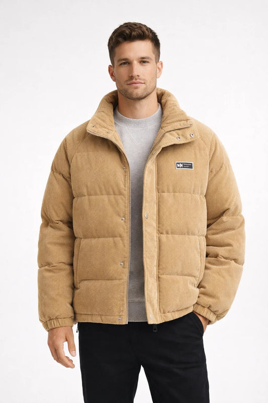 Men's Puffer Down Zip-Up Jacket