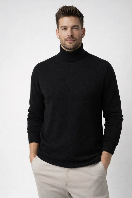 Men's Cashmere Turtleneck Sweater - High Quality