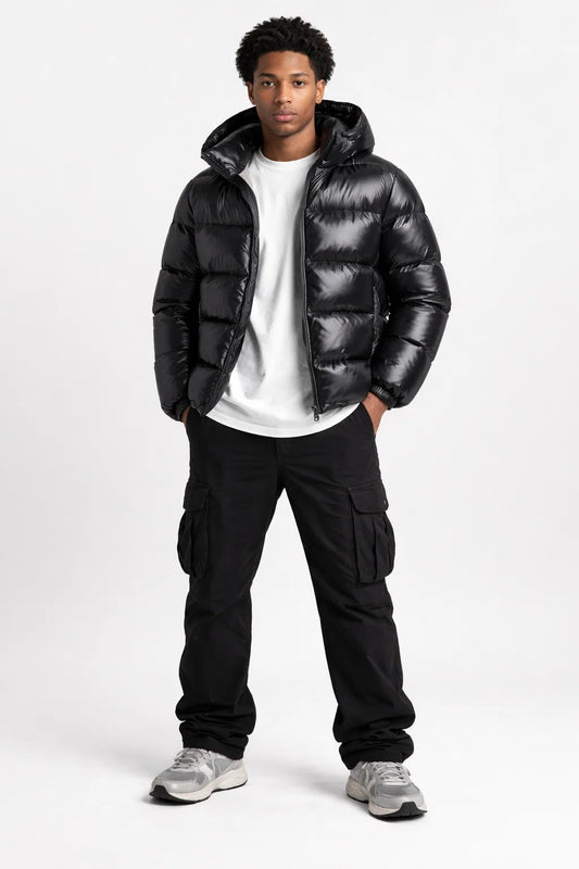 Men's Winter Puffer Down Jacket - Stylish and Comfortable