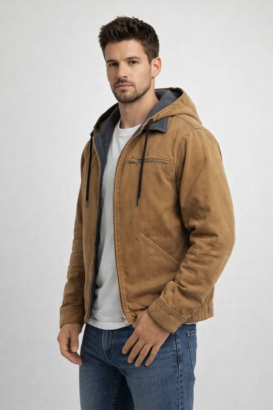 Men's Hooded Jacket - Stylish Comfort for Outdoor Adventures