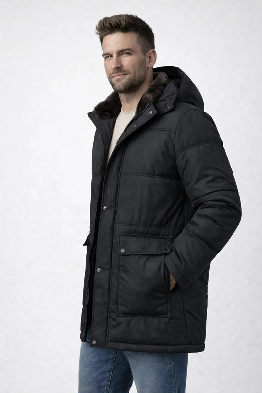 Rikard Men's Warm Winter Jacket with Hood