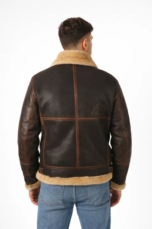 Vintage Shearling Pilot Jacket – Timeless Winter Outerwear