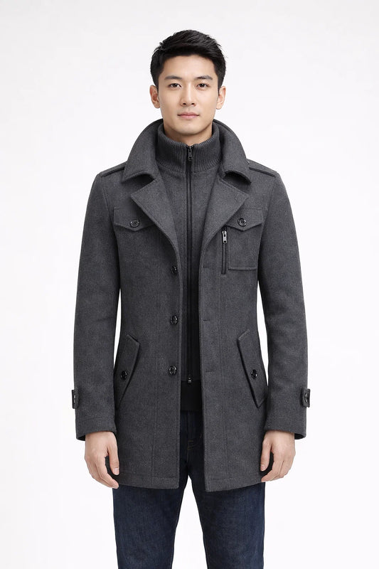 Felix Double-Layered Coat for Stylish Warmth