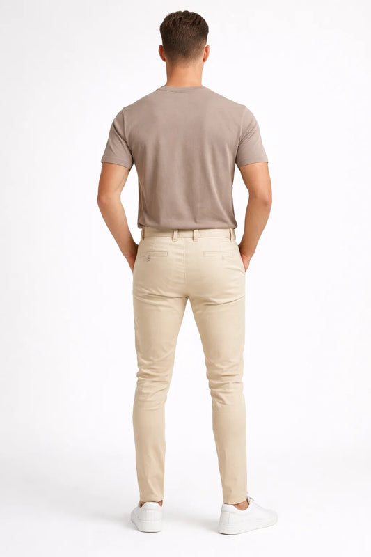Men's Modern Skinny-Fit Chino Pants for Casual and Semi-Formal Wear