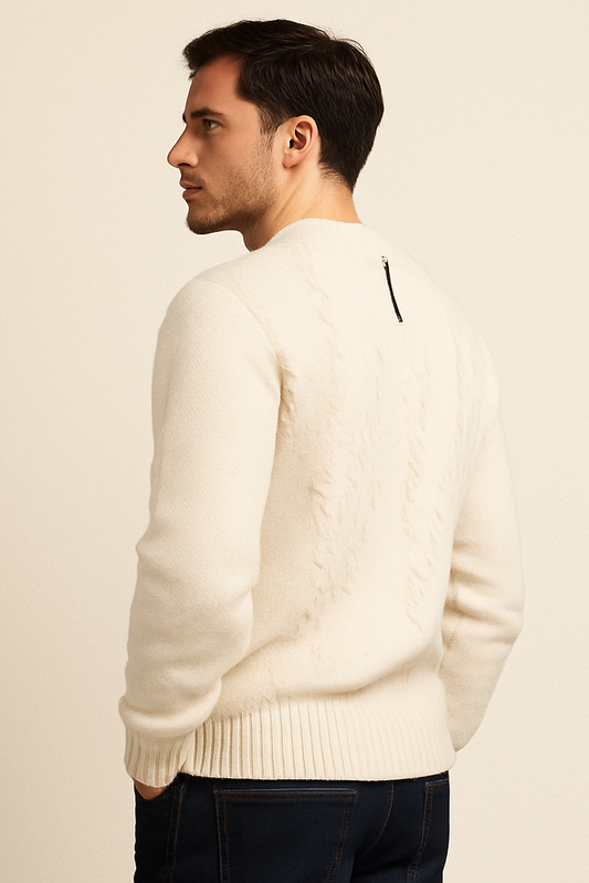 Men’s Relaxed Knit Crewneck Sweater | Soft Warm Comfort