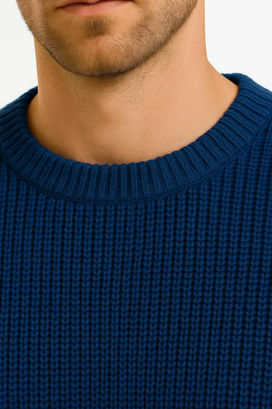Men's Oversized Ribbed Knitted Sweater