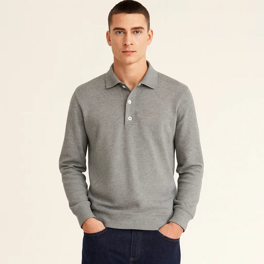 Men's Classic Long Sleeve Polo Shirt