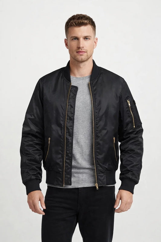Insulated Bomber Jacket for Winter Pilots