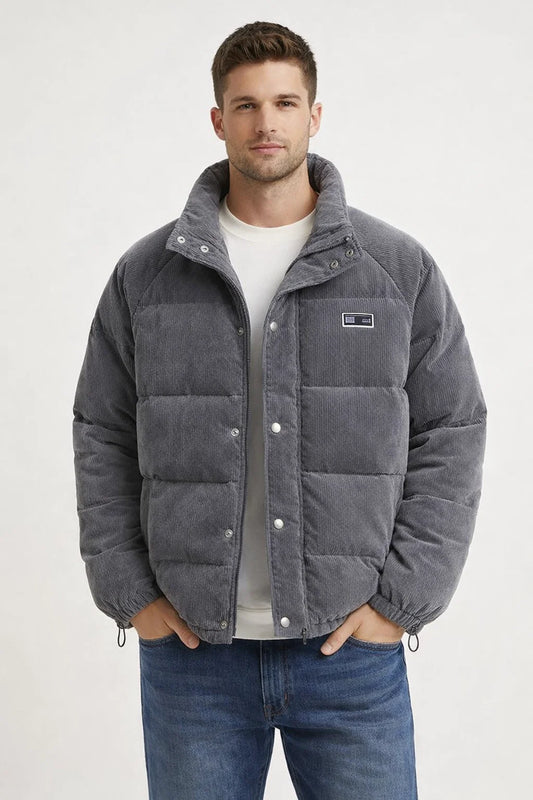 Men's Puffer Down Zip-Up Jacket