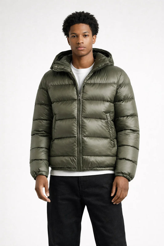 Men's Winter Puffer Down Jacket - Stylish and Comfortable