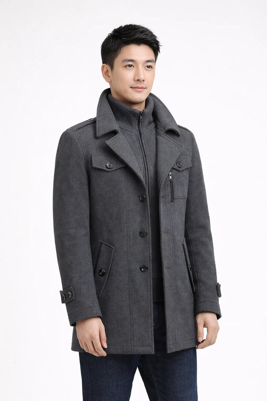 Felix Double-Layered Coat for Stylish Warmth