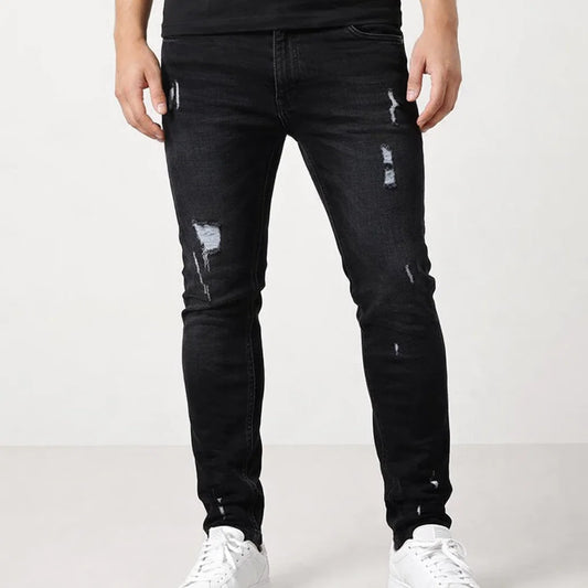 Men's Slim Fit Ripped Stretch Skinny Jeans